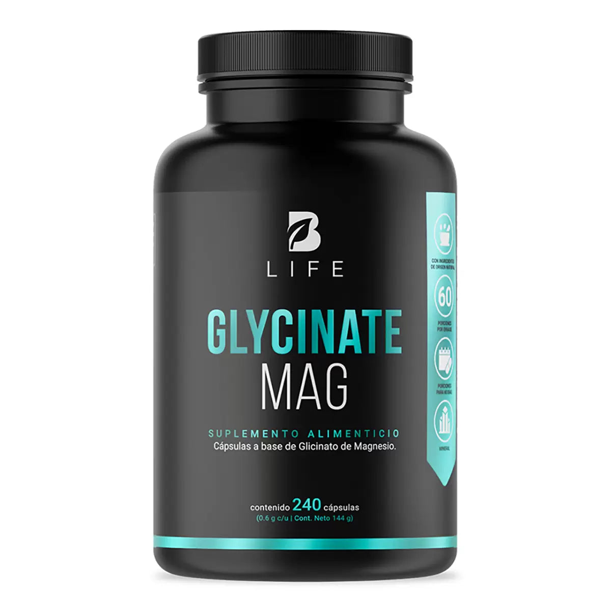 B-Life Glicinato de Magnesio (240 Cápsulas) - Alta Absorción